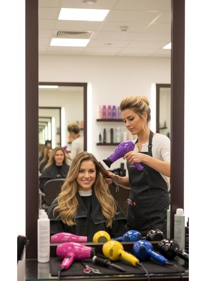 مجفف شعر احترافي، قوي، أسود مع مقبض مريح-حجم صغير مناسب للمزل للسفر ( 3000وط) ( متعدد الالوان) - Image 5